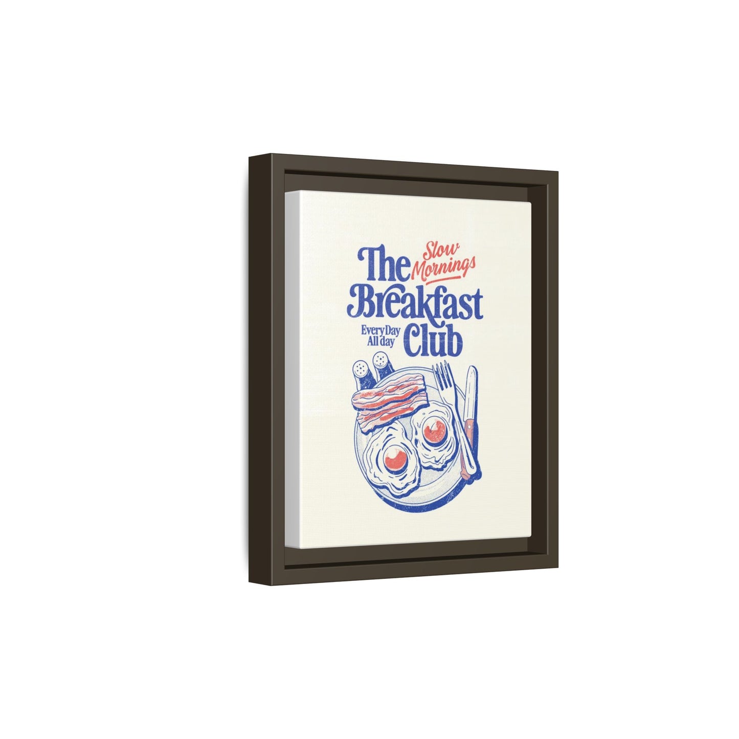 Breakfast Club Canvas Print — "Slow Mornings" Framed Wall Art