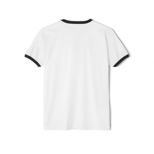 Italian Summer Ringer T‑Shirt – Coastal Shells & Sea Life Graphic