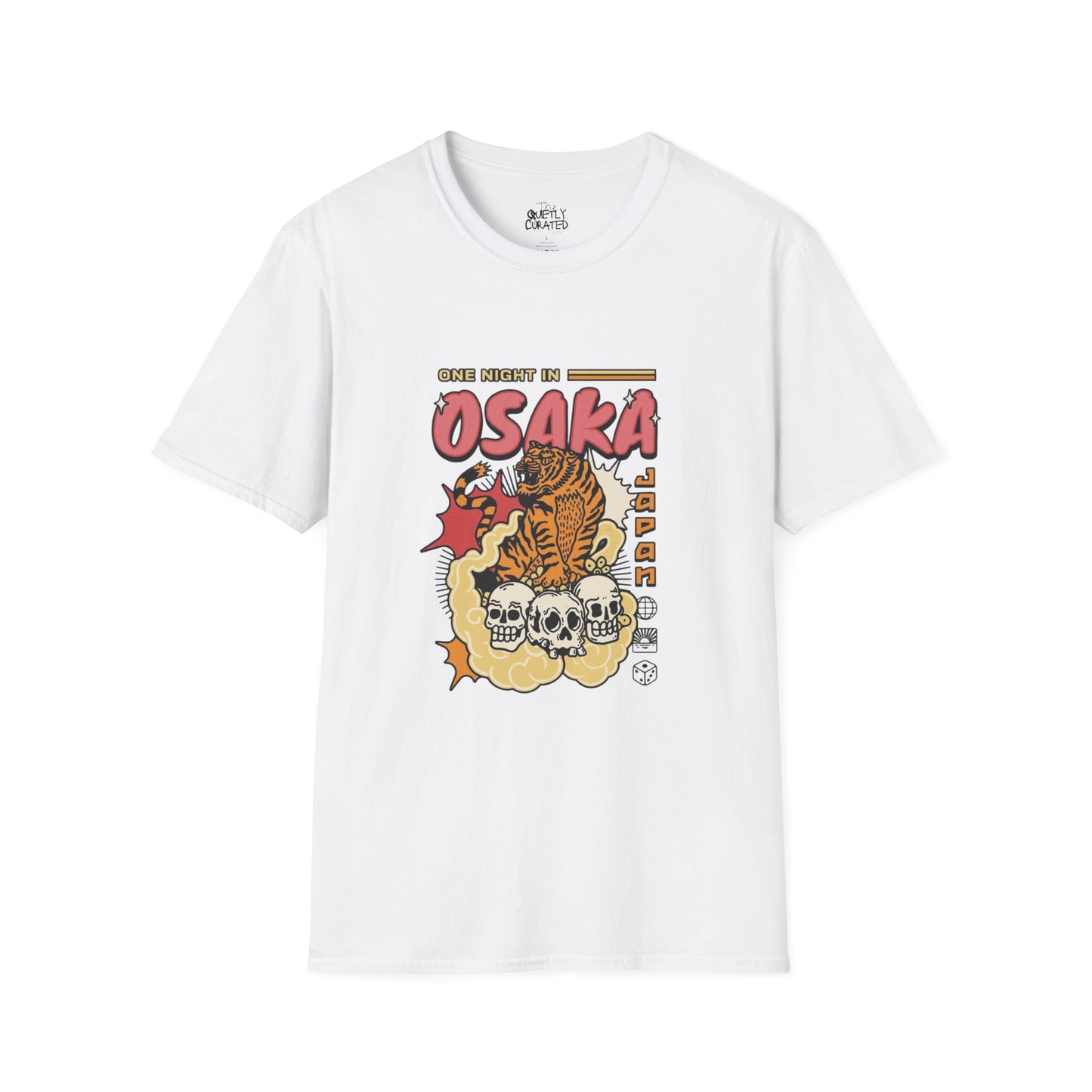 Osaka Tiger Graphic T-Shirt — "One Night in Osaka" Retro Travel Tee