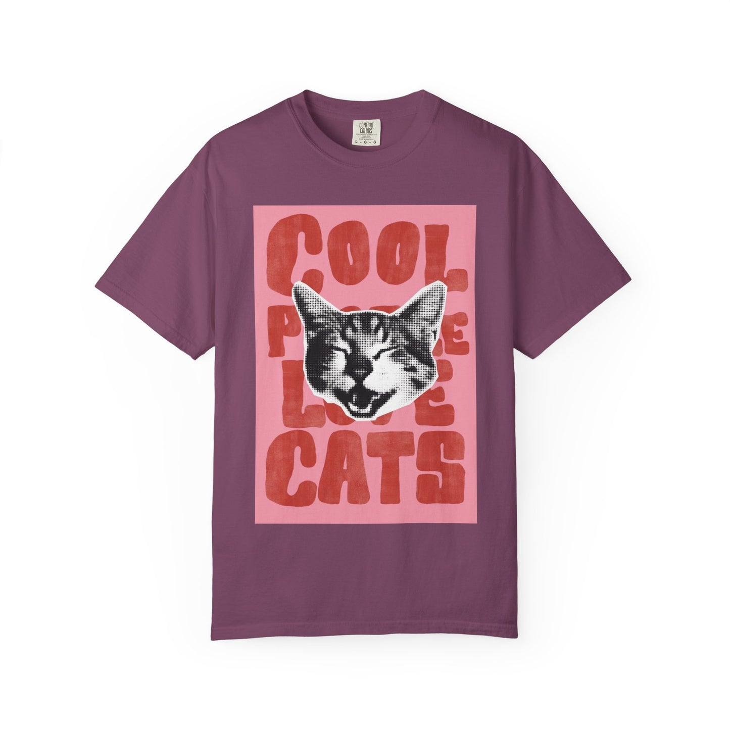 Cool People Love Cats T-Shirt — Retro Cat Graphic Tee