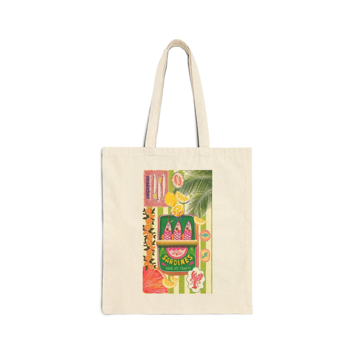 Tote Bag — Tropical Vintage Soda Pop Art Canvas Tote