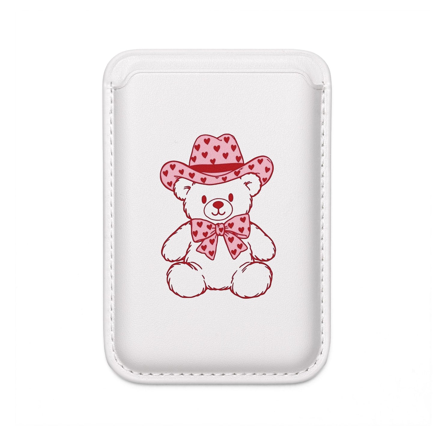 Teddy Bear Heart Cowboy Vegan MagSafe Wallet