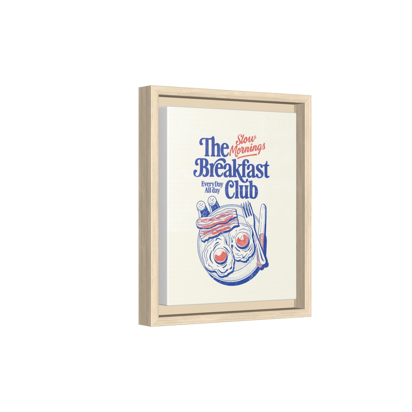 Breakfast Club Canvas Print — "Slow Mornings" Framed Wall Art