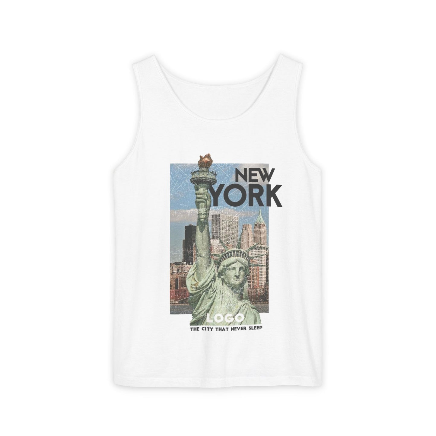 New York Statue of Liberty Tank Top — Vintage NYC Travel Graphic