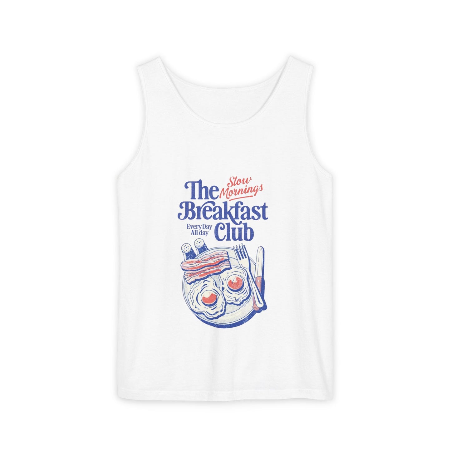 Breakfast Club Tank Top — “Mornings Are for Breakfast Club” Retro Breakfast Graphic