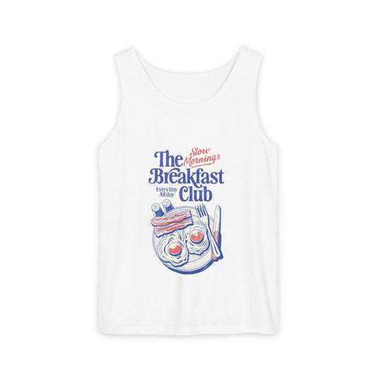 Breakfast Club Tank Top — “Mornings Are for Breakfast Club” Retro Breakfast Graphic