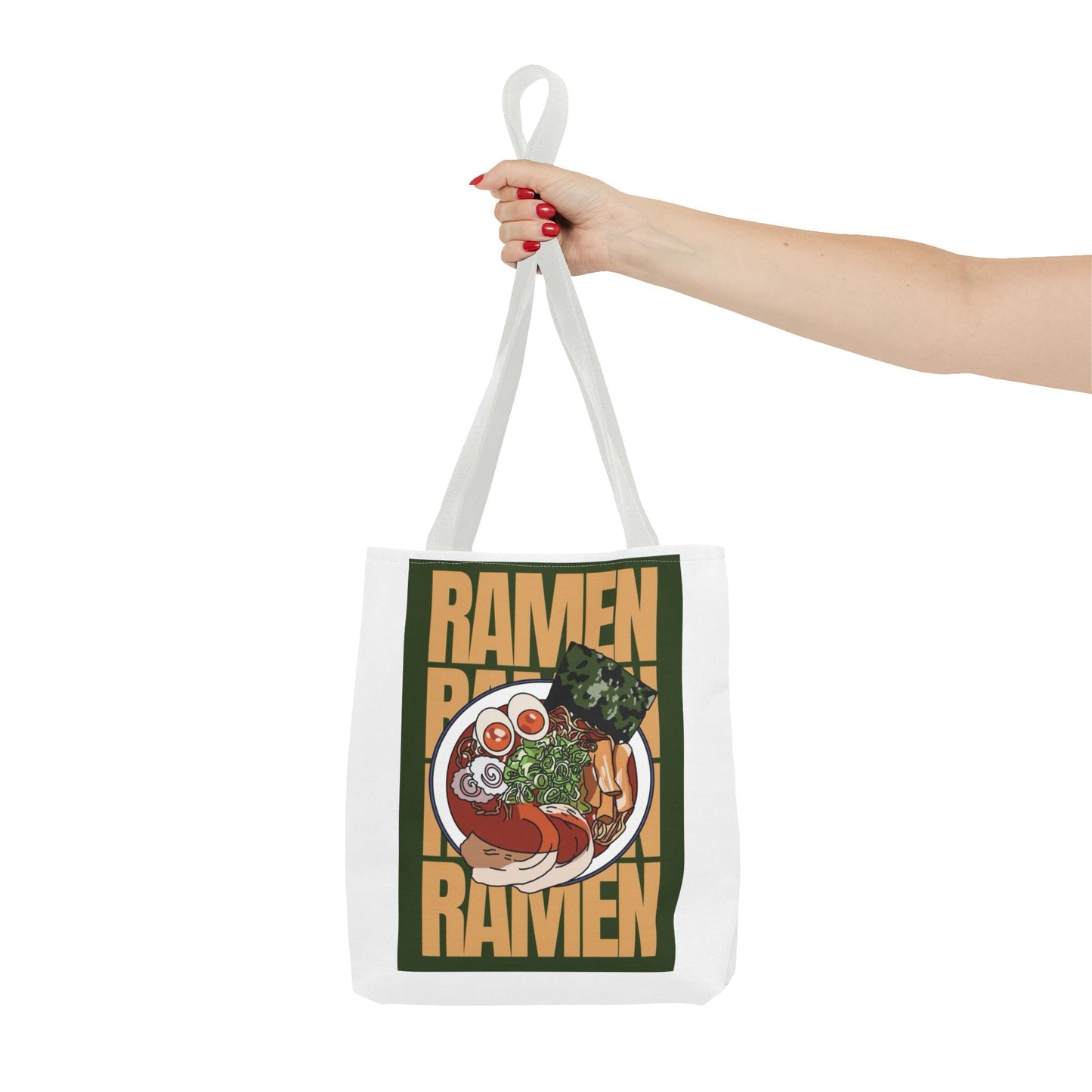 Ramen Bowl Tote Bag — Vintage Japanese Noodle Illustration Shopper