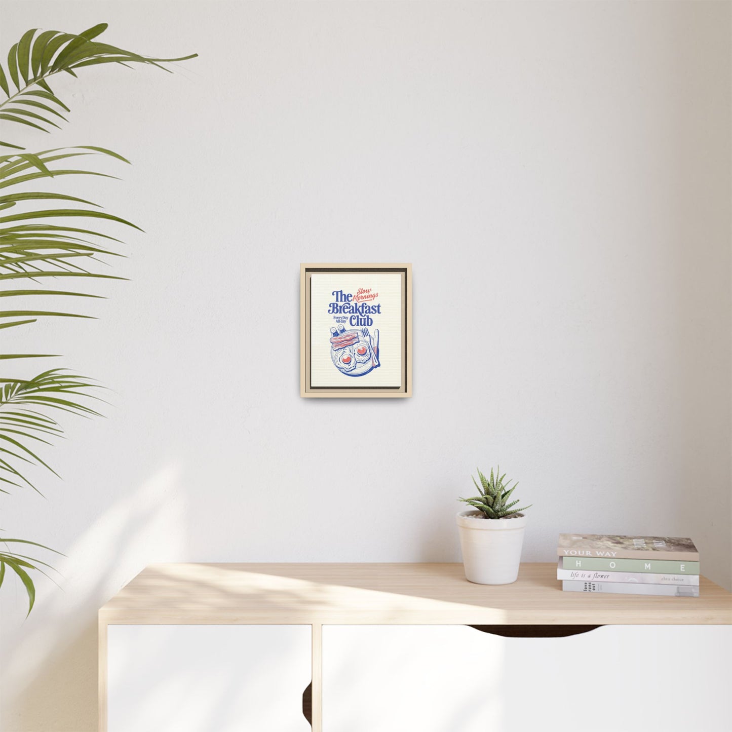 Breakfast Club Canvas Print — "Slow Mornings" Framed Wall Art