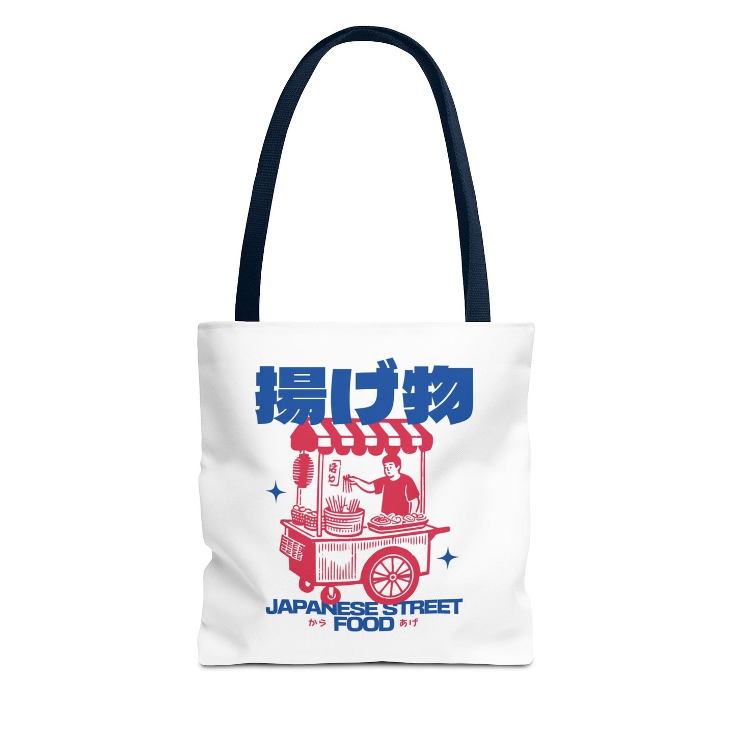 Japanese Street Food Tote Bag — Takoyaki Fried Snacks Market Design