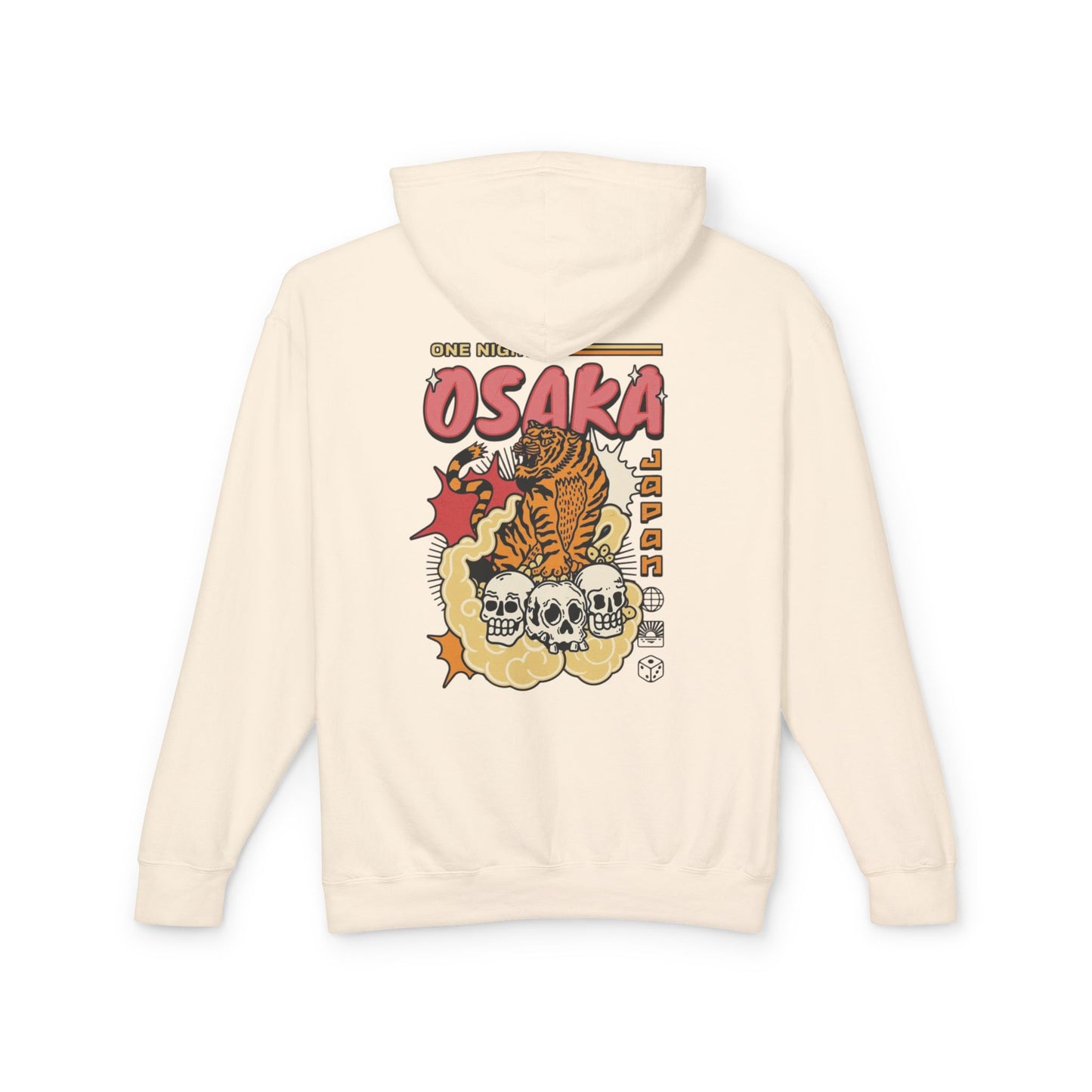 Osaka Tiger Skull Hoodie — Vintage Japanese Retro Graphic Hoodie