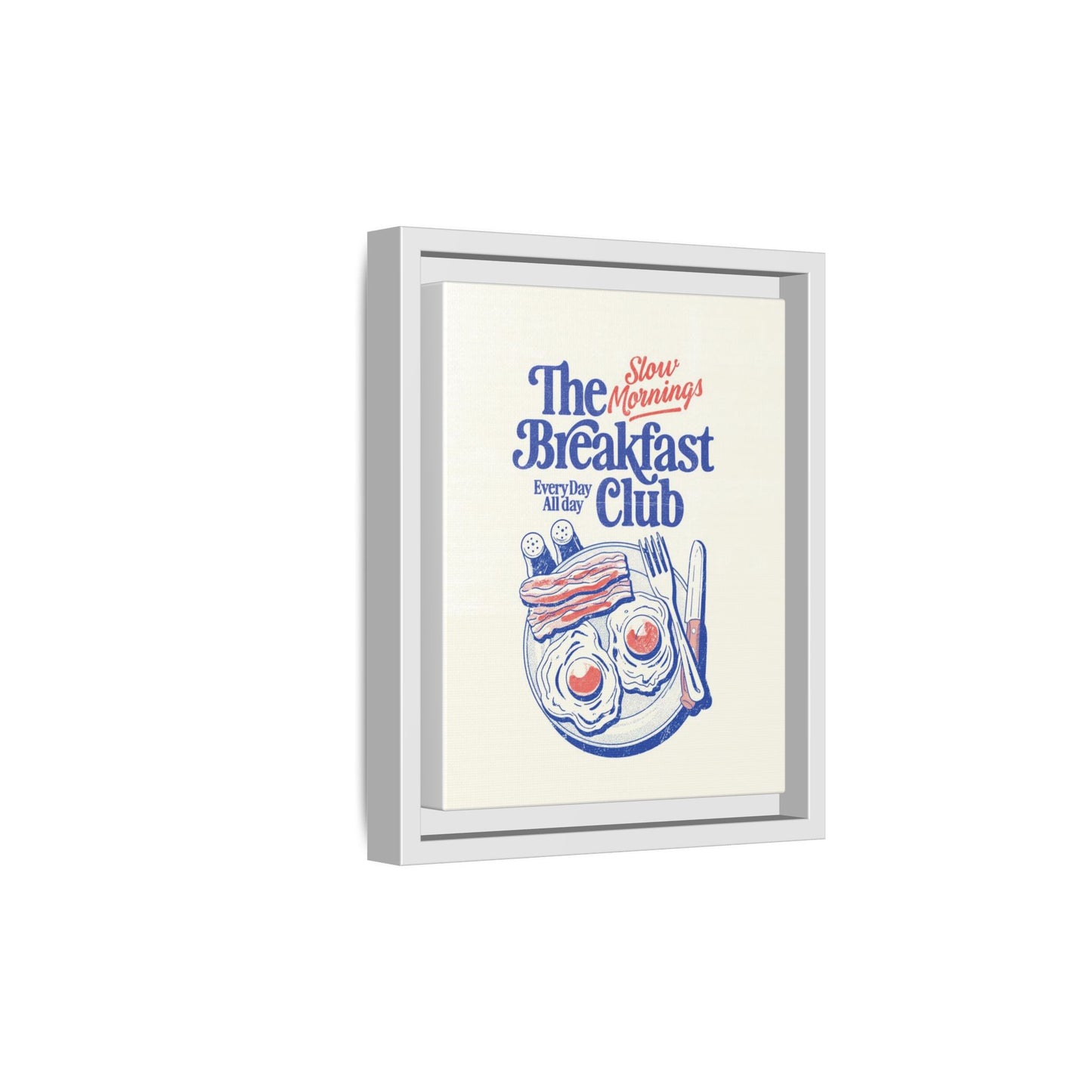 Breakfast Club Canvas Print — "Slow Mornings" Framed Wall Art