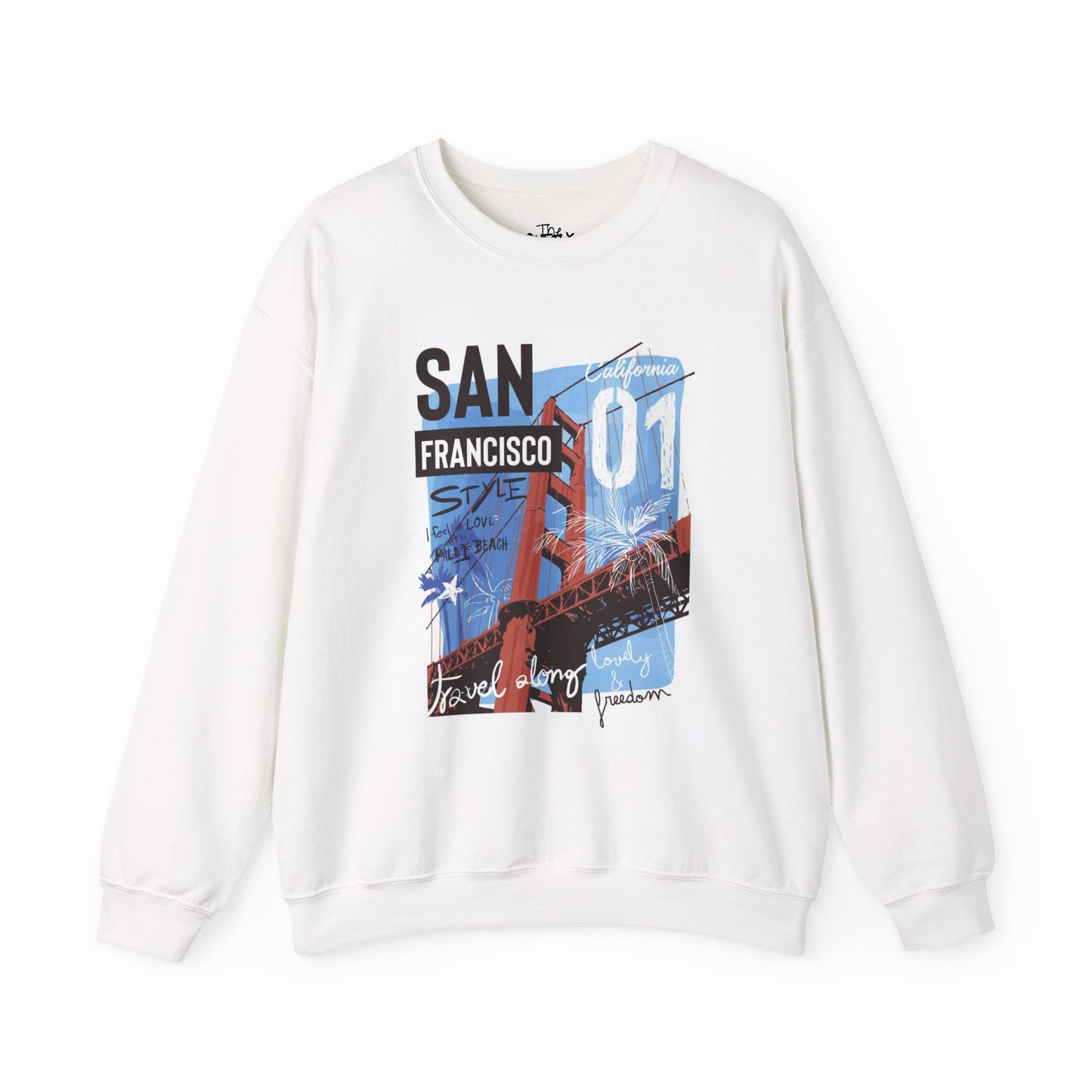 San Francisco Golden Gate Graphic Sweatshirt — Vintage Travel Crewneck