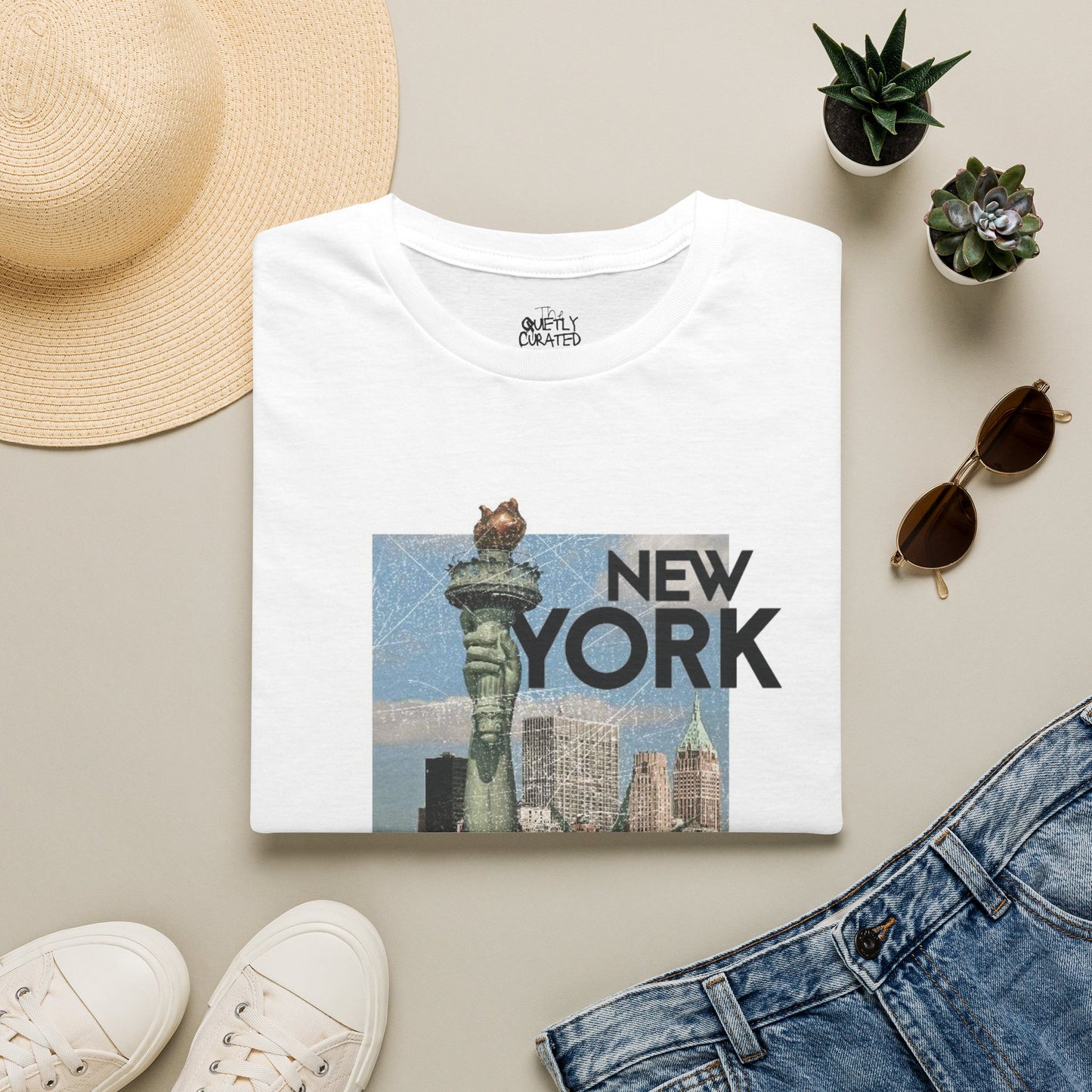 New York Vintage Statue of Liberty T-Shirt — Retro NYC Travel Tee