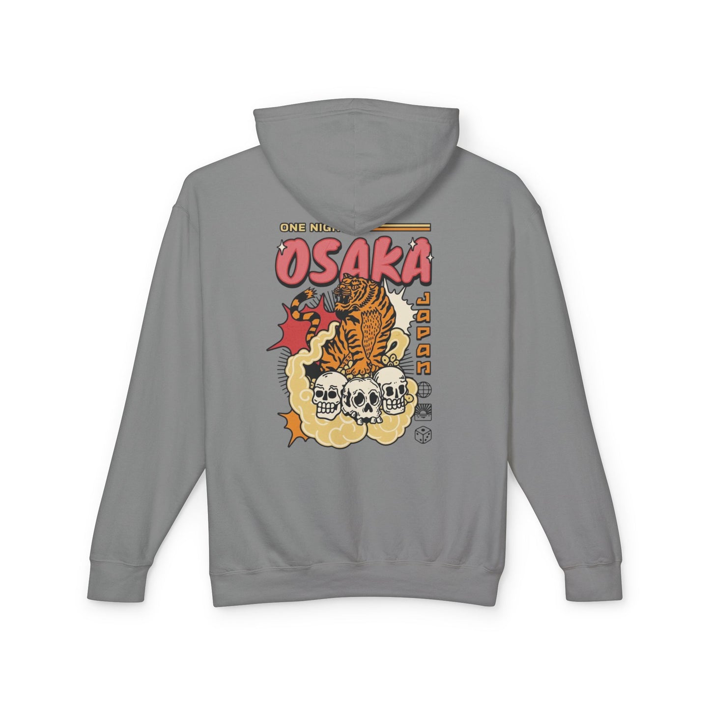 Osaka Tiger Skull Hoodie — Vintage Japanese Retro Graphic Hoodie