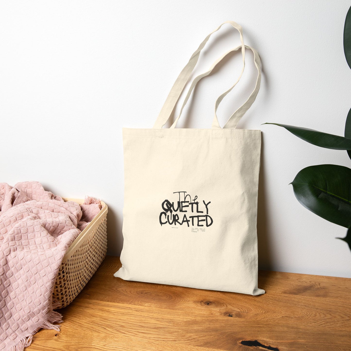 Tote Bag - Coastal Beach Watercolor Print, Palm Trees & Harbor Canvas Tote