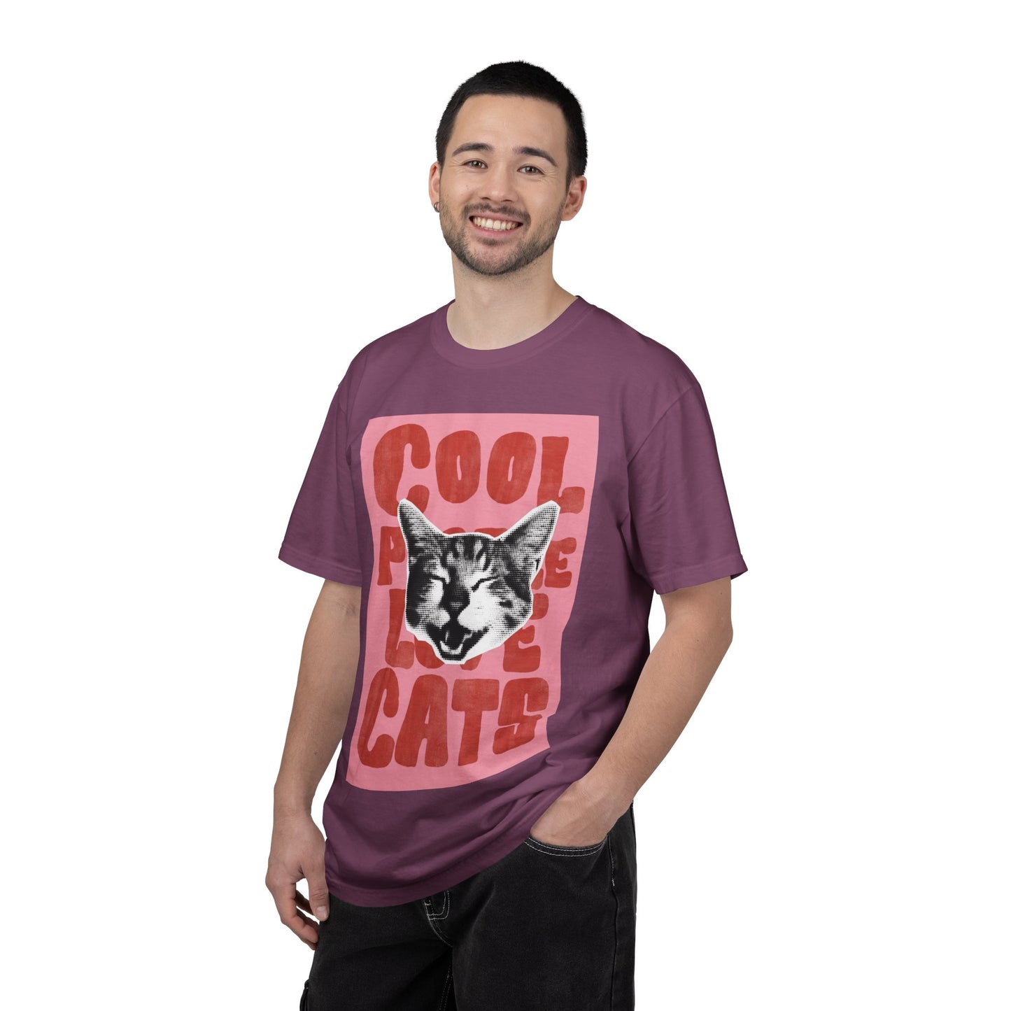 Cool People Love Cats T-Shirt — Retro Cat Graphic Tee