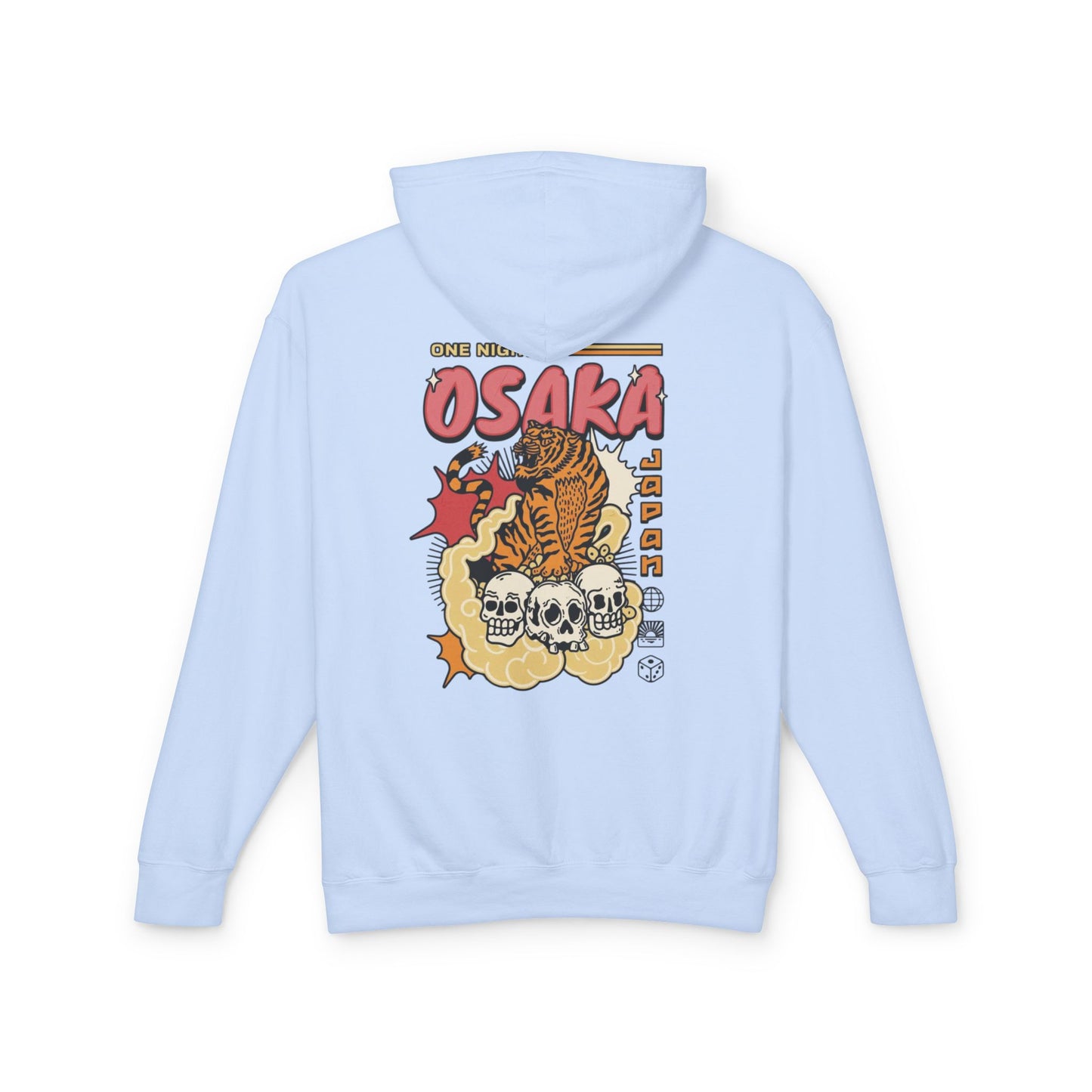 Osaka Tiger Skull Hoodie — Vintage Japanese Retro Graphic Hoodie