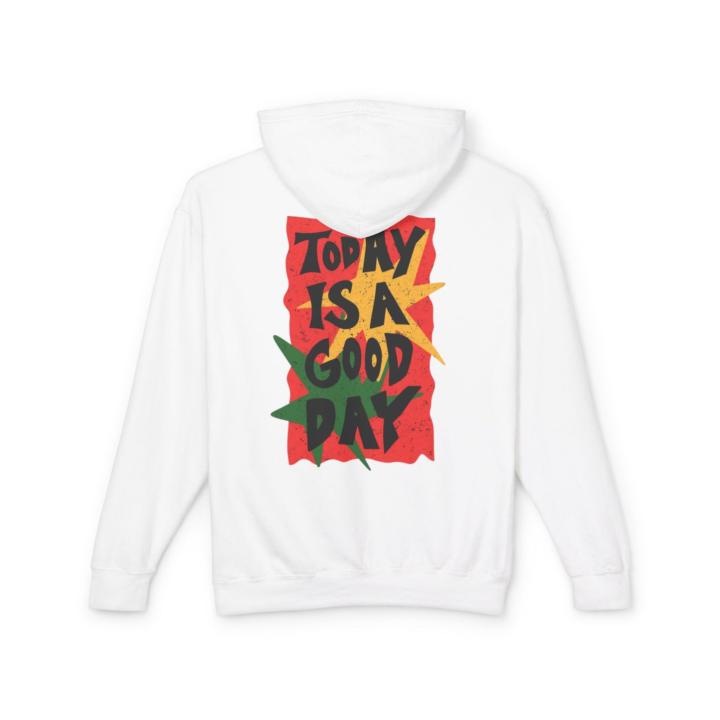 Lightweight Hoodie — “Quietly Curated” Front & “Today Is A Good Day” Retro Graphic Back