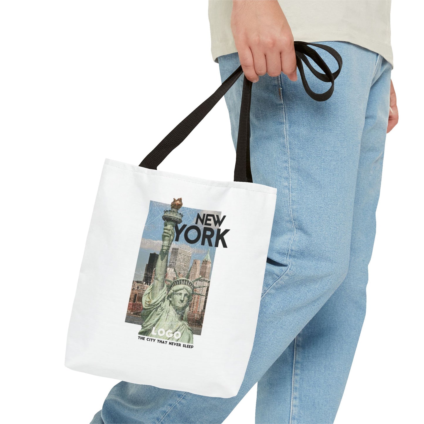 New York Vintage Statue of Liberty Tote Bag — Retro City Travel Tote
