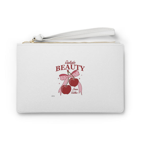 Radiate Beauty Cherry Clutch Bag — Retro Cherry Wristlet Purse