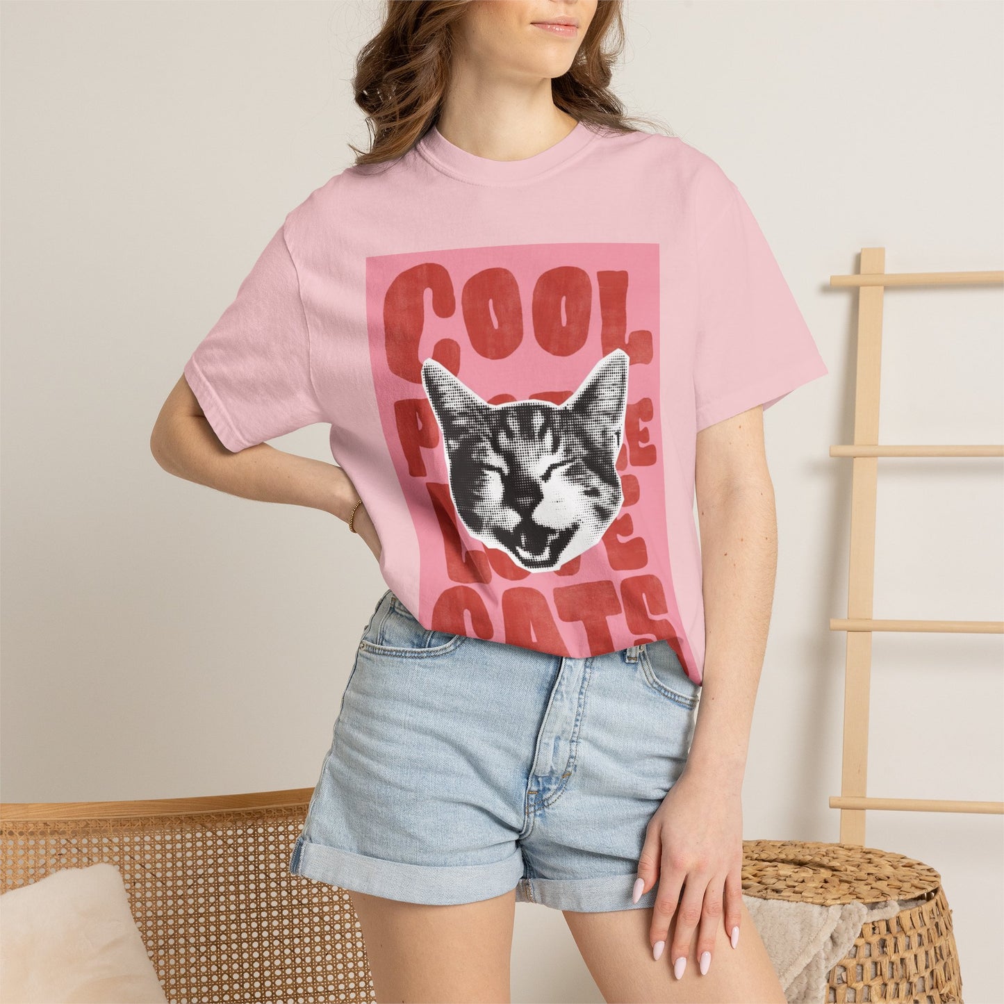 Cool People Love Cats T-Shirt — Retro Cat Graphic Tee