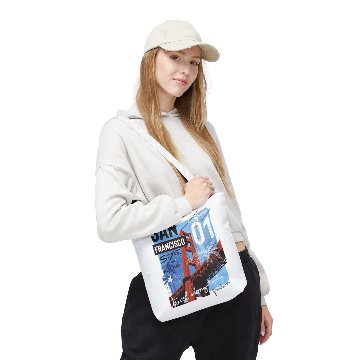 San Francisco Golden Gate Tote Bag – Vintage Travel Graphic AOP