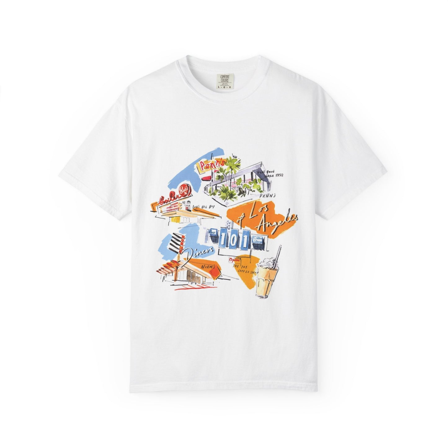 Los Angeles Travel Illustration T-Shirt