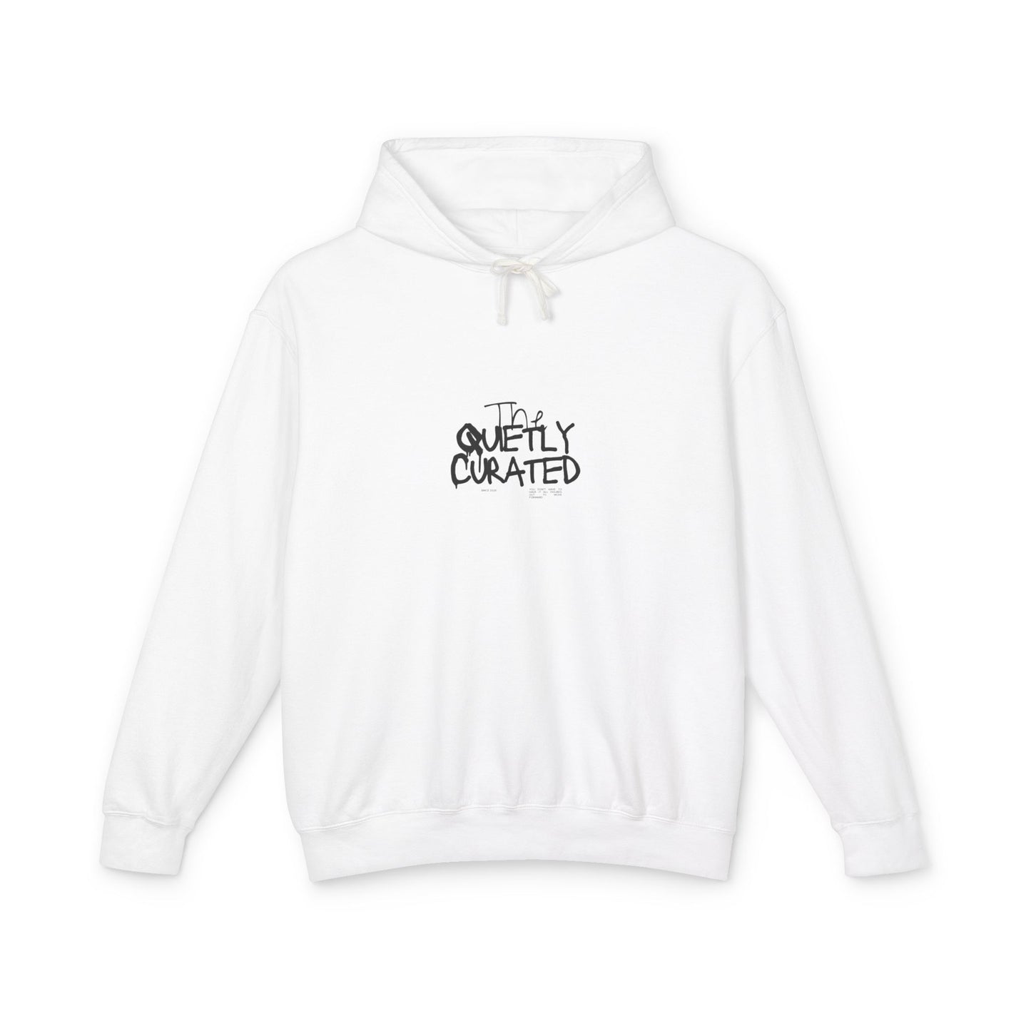 Lightweight Hoodie — “Quietly Curated” Front & “Today Is A Good Day” Retro Graphic Back