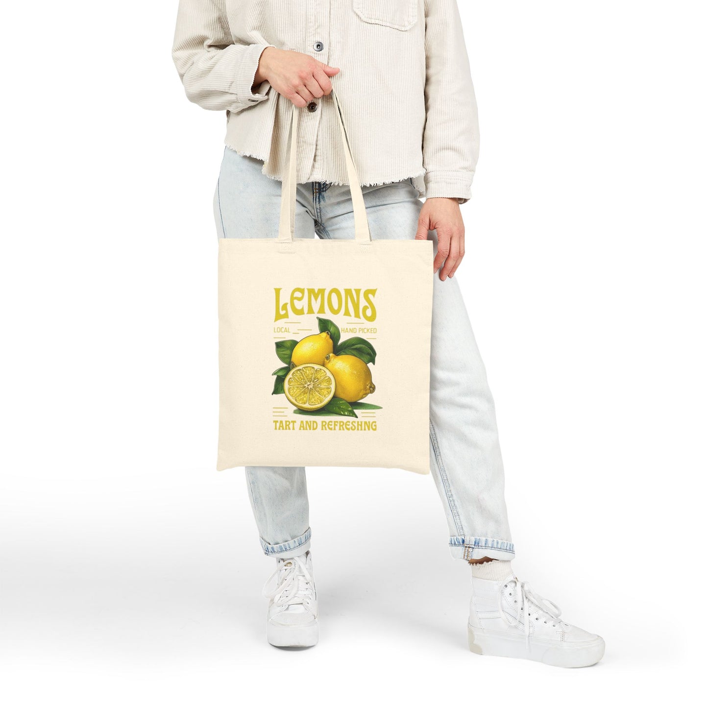 Lemons Spiral Tote Bag — "Tart and Refreshing"