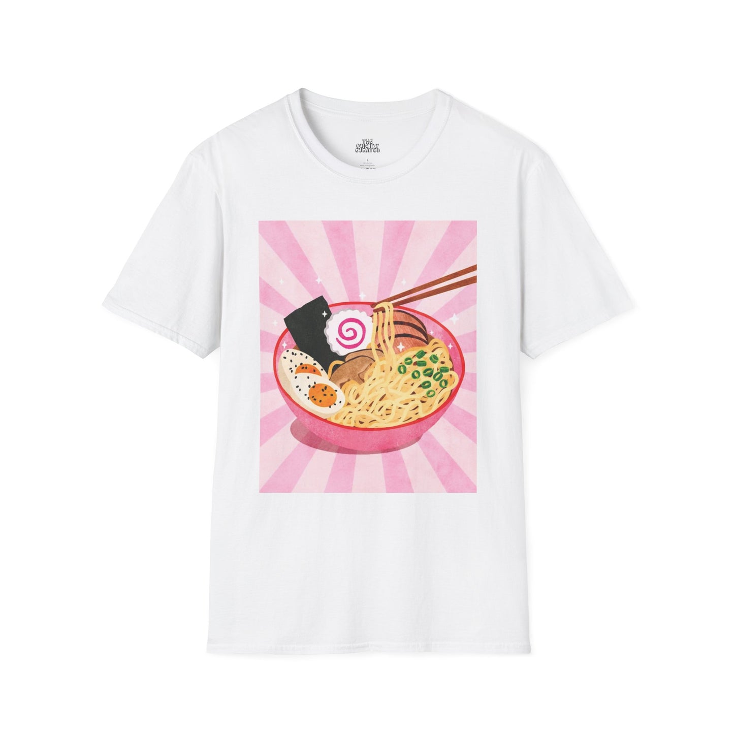 Ramen Bowl Graphic T-Shirt — Cute Anime Noodles Design